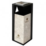 西藏室內酒店大理石紋不銹鋼垃圾桶